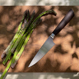 JONS Stirnholzbrett Eiche mit JONS C160 Räuchereiche und grünem Spargel